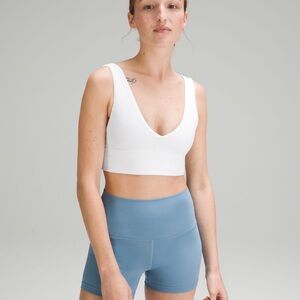 Lululemon Athletica White Align V Neck Bra
